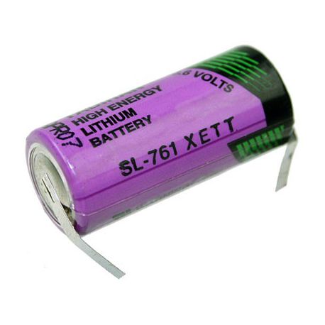 Tadiran lithium 3.6V 2/3AA SL761/T met soldeerlippen