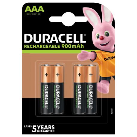 Duracell DX2400 AAA NiMh Stay Charged 900 mAh blister 4
