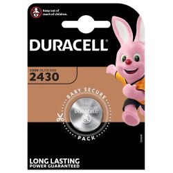 Duracell Lithium 3 volt DL 2430 blister 1
